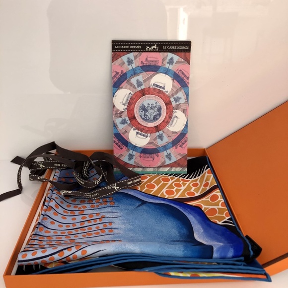 Authentic Hermes silk scarf - Picture 5 of 9